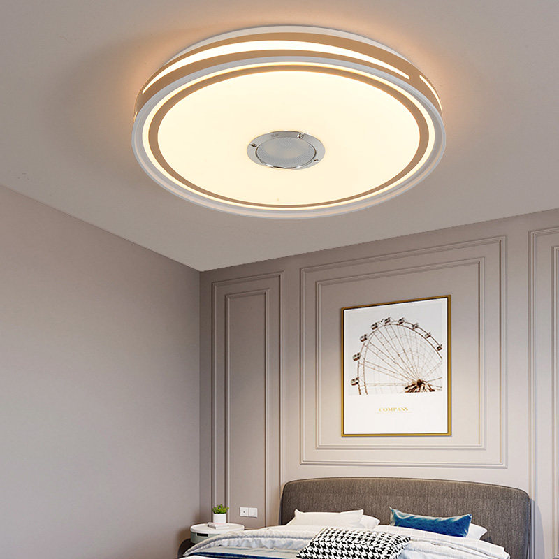 led圆形吸顶灯卧室带蓝牙音乐灯音箱音响灯书房婚房灯智能遥控灯,家装灯饰光源,餐厅/卧室/书房吸顶灯,淘宝优惠券,粉丝福利购,淘宝优惠卷