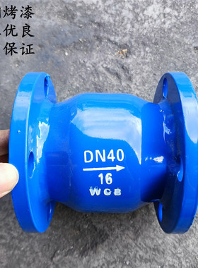 法兰止回阀H41X-16消声止回阀H41X止逆阀单向阀DN50 65 80 100150