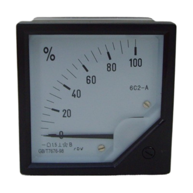 6C2-100%指针式开度表百分比仪表DC10V 20mA 4-20mA