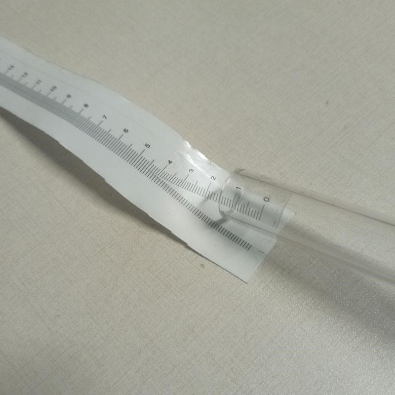 不干胶标尺液位标签贴纸卷尺标计贴纸透明黑字印刻度尺消防水池尺