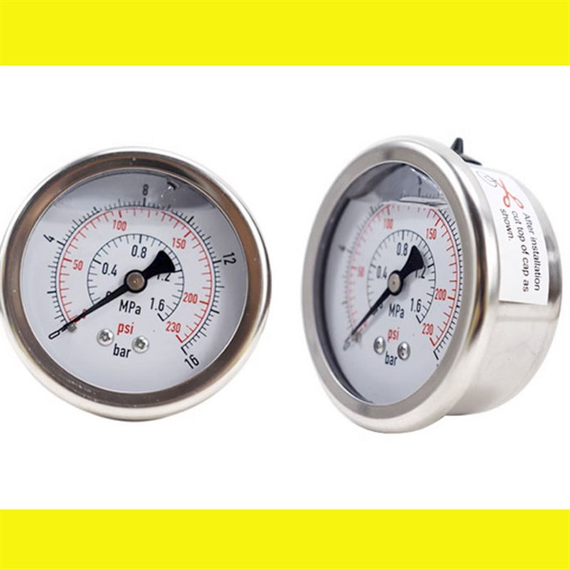 通用螺杆空压机防震压力表0-1.6Mpa空压机压力表16bar 耐震压力表