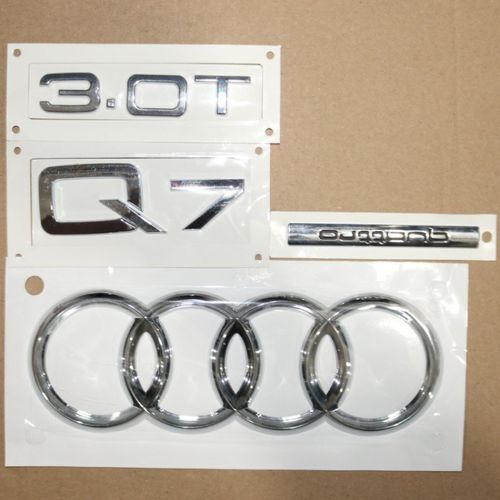 适配 奥迪 Q7 后盖行李箱 排量标 50TFSI 3.0T 四环标 字标车标