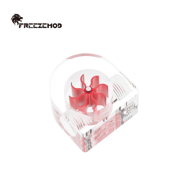 FREEZEMOD水流计LSJ-PM2A电脑水冷半圆流速器1.29克轻薄型叶轮