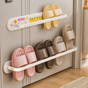 入户门后磁吸鞋架拖鞋架门口收纳神器防盗门门上挂架吸铁石置物架
