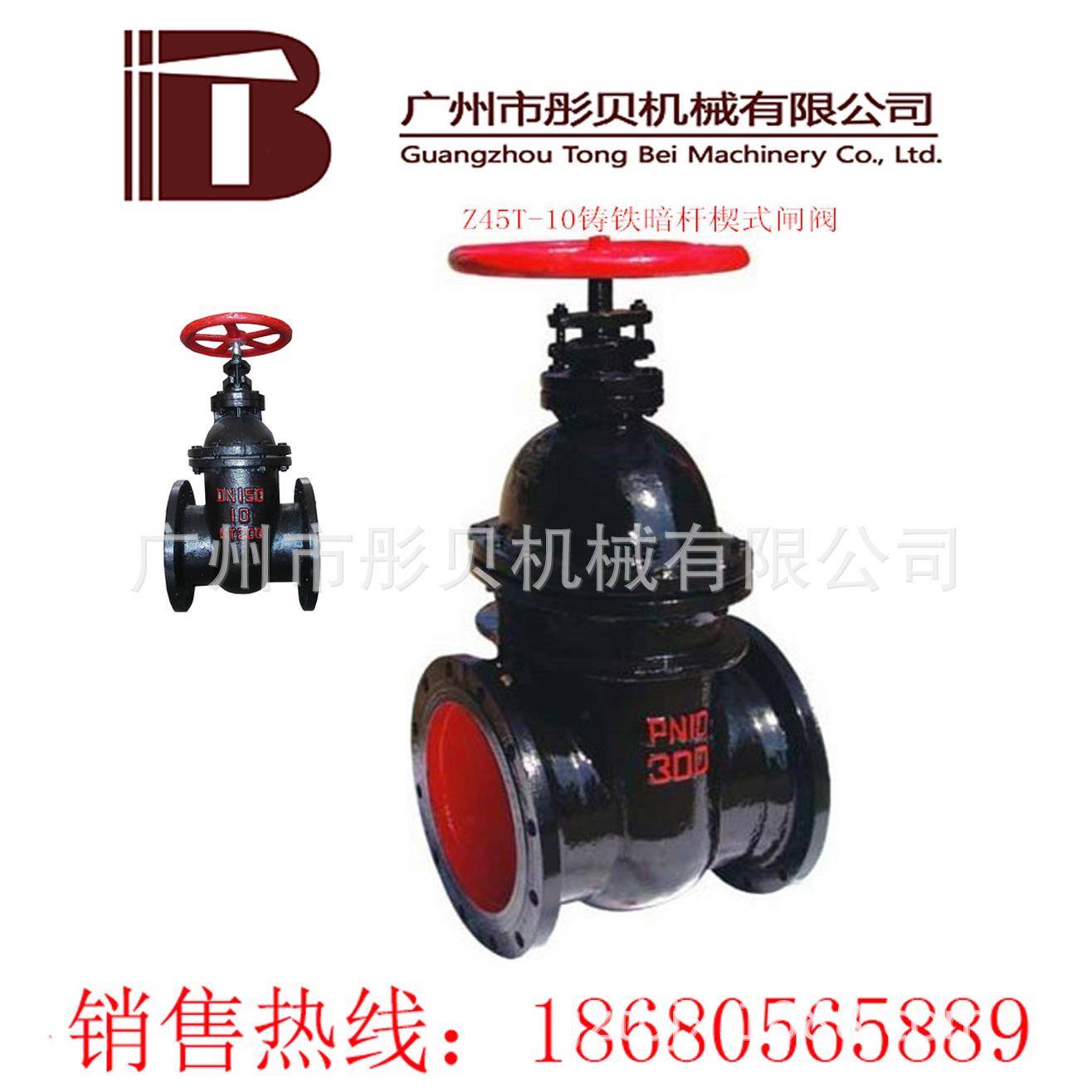Z45T暗杆铸铁闸阀 Z45T-10 DN150