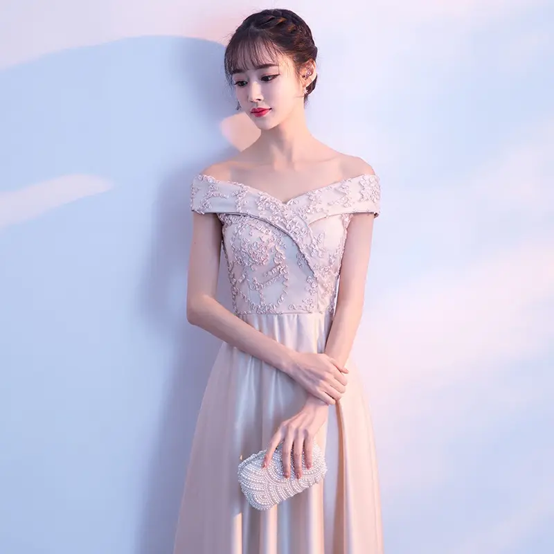 宴会晚礼服2025新款春季韩版婚纱