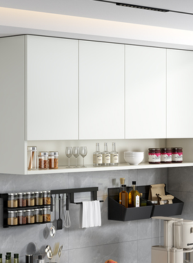 蜂窝铝厨房吊柜壁柜上墙储物柜橱柜壁挂式壁橱无拉手收纳柜置物柜