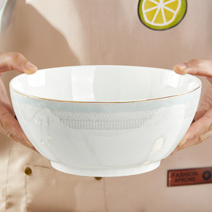 陶瓷大汤碗家用新款2026新款金边酸菜鱼鸡汤大盆碗汤古面碗小汤碗