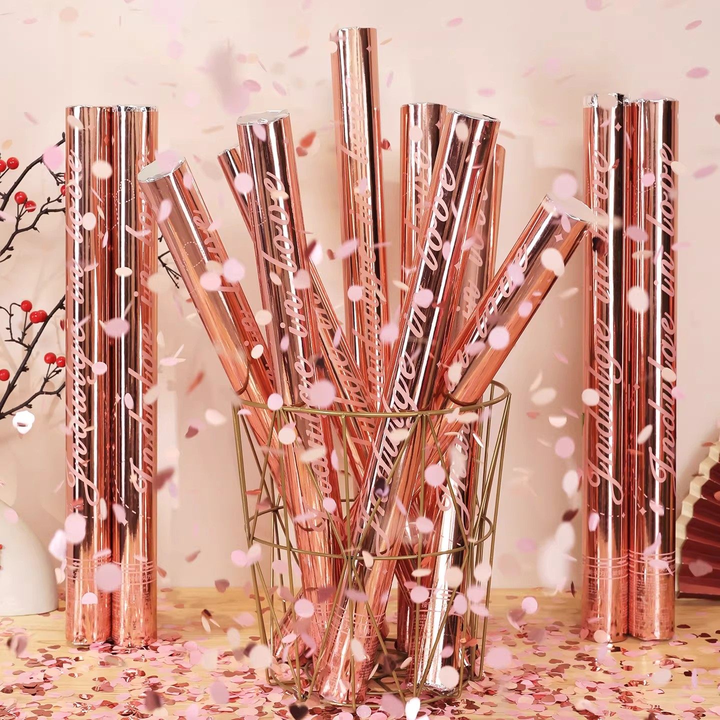 结婚礼炮手拧式礼花筒婚礼彩带礼筒炮婚庆花瓣喷花筒彩炮用品大全