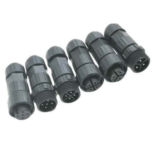 M16对接式2芯3芯4芯焊接上线 电缆电线防水LED连接器220V电源接头