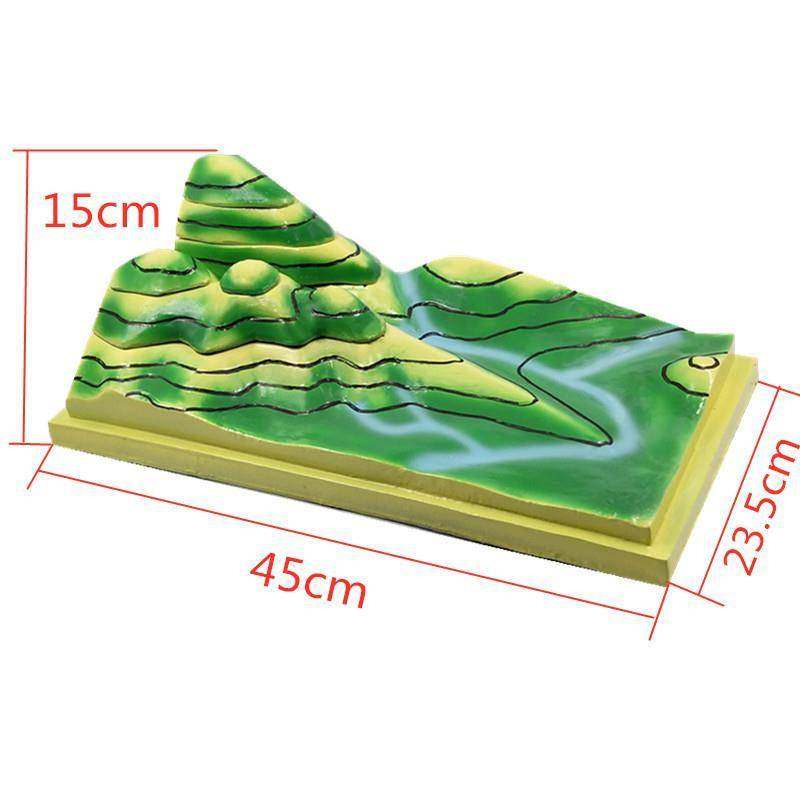 等高线地形图判读模型教学仪器生产厂家J34015地理教学模型