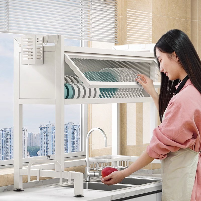 雅图诗厨房水槽置物架台面碗盘多功能伸缩水池洗碗架碗碟架沥水架