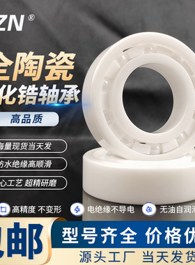 氧化锆全陶瓷轴承6008 6009 6010 6011 6012 6013 6014 16008