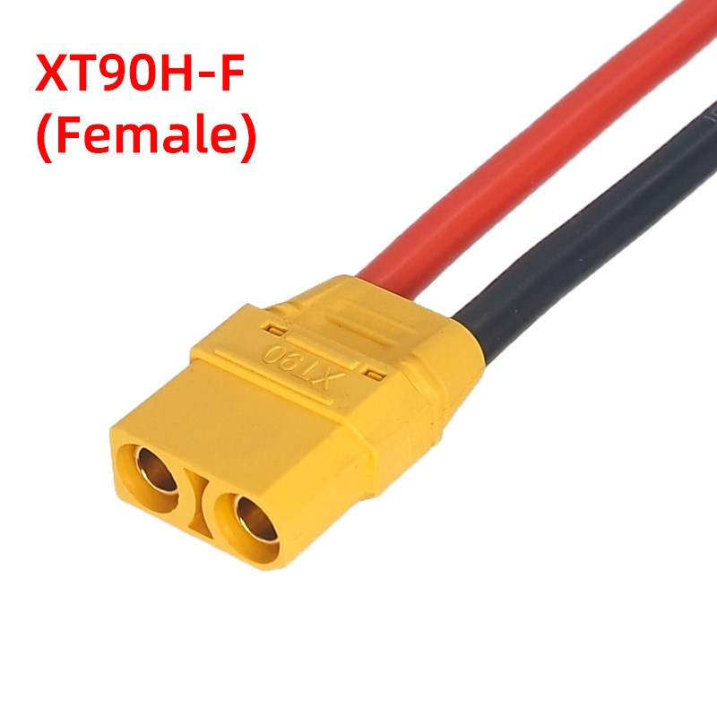 原装艾迈斯XT90插头带线 XT90H-F母头连接线 无人机充电器延长线