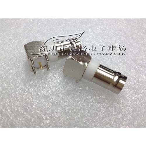 纯铜射频连接器 Q9-50KWE BNC-KWE 50Ω 50欧姆 BNC母座 插座带胶
