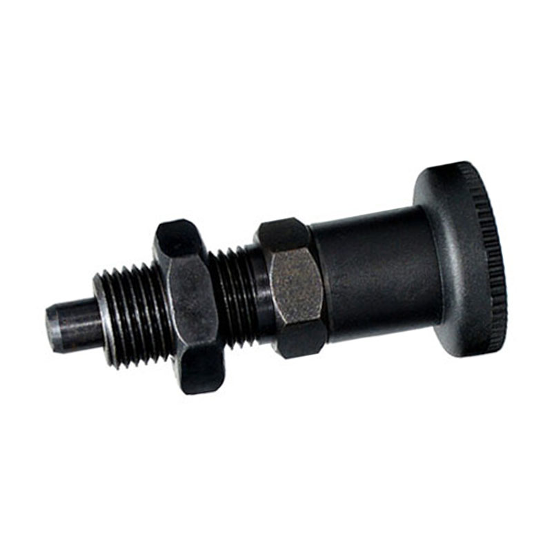 碳钢复位型旋钮柱塞PMXAS/PMXKS6/8/10/12粗牙分度销 弹簧定位柱