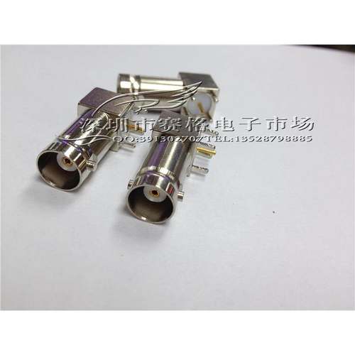 50欧姆 BNC-KWE 卧式BNC母座 BNC母弯头 Q9插座 PCB板BNC连接器