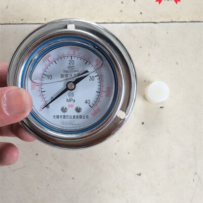 无锡糜氏  轴向耐震压力表 Y60NZT 40MPa 螺纹M14*1.5  G1/4可选