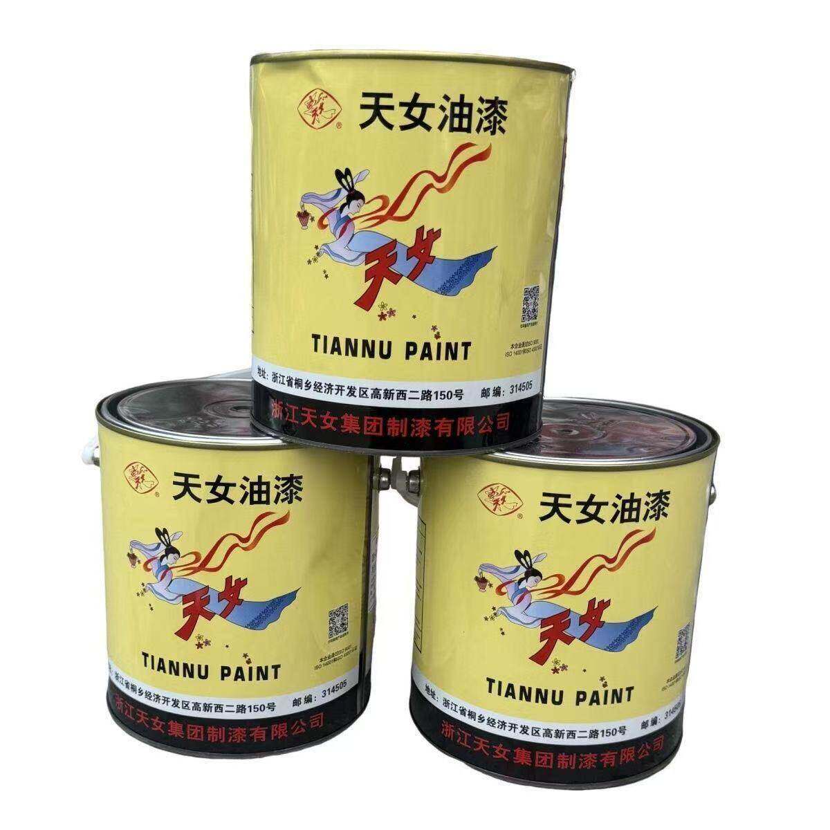天女钢结构防锈漆中灰油漆铁红红丹金属漆防腐油漆厂房机械钢架用