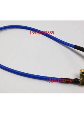 RG402蓝色半柔线 高频SMA连接线 SMA-SMA-JJ50-3半柔蓝色线测试线