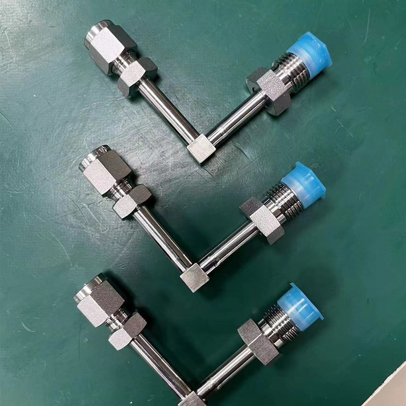 不锈钢316L卡套转VCR弯头公母头BA-EP英制1/4-1/2-3/4-1-90度直角