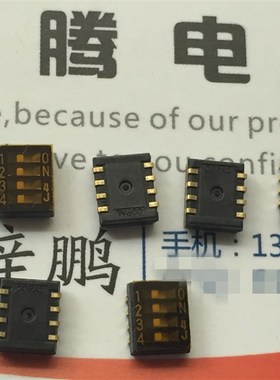 原装日本COPAL CHS-04TA 拨码开关4位 1.27mm间距 4P内贴片编码