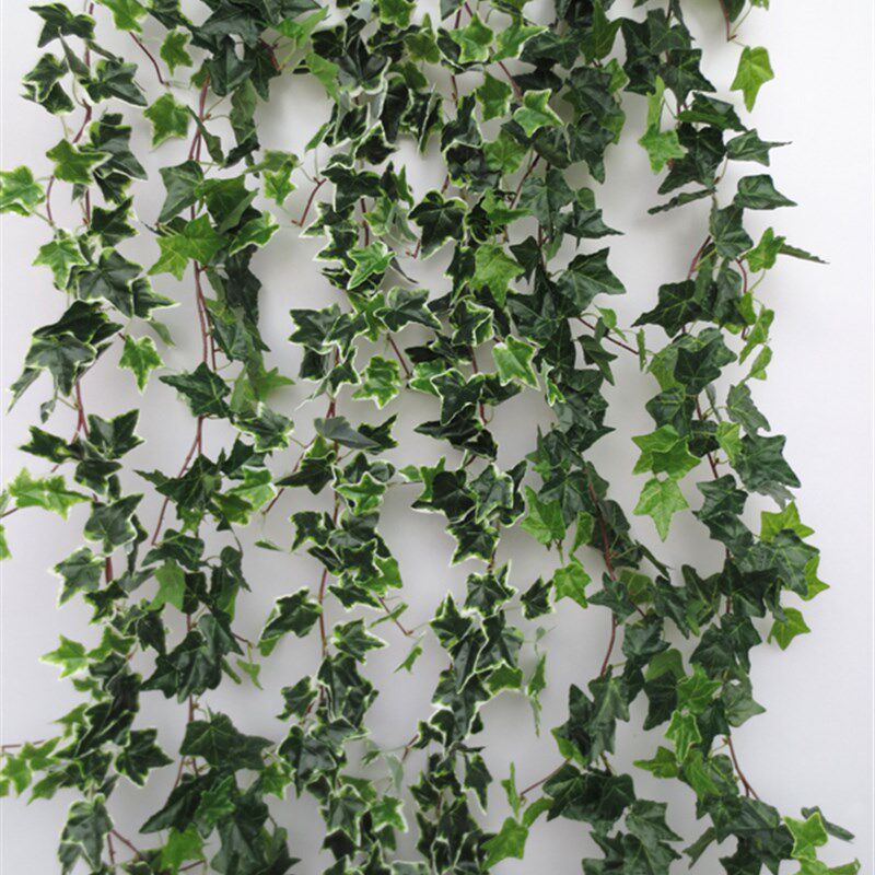 仿真把束常春藤条壁挂绿萝藤蔓假花爬山虎叶植物墙垂吊篮管道装饰