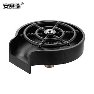 安赛瑞洗杯器水槽按压式高压清洗吧台商用洗杯器+黑色槽7J00317