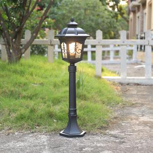 户外庭院草地灯防水过道新农村室外草坪灯欧式复古别墅院子落地灯