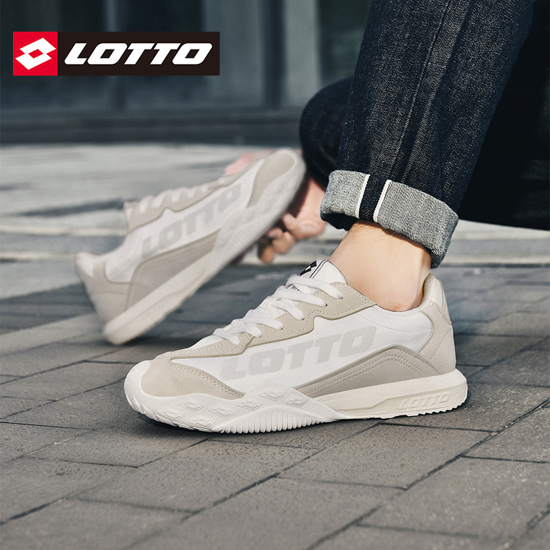 LOTTO乐途男鞋复古白色阿甘鞋2025秋冬新款厚底透气运动休闲鞋子