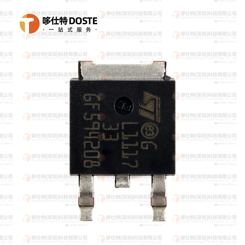 全新原装LD1117DT33TR低压差稳压器电源管理 IC TO-252-3封装