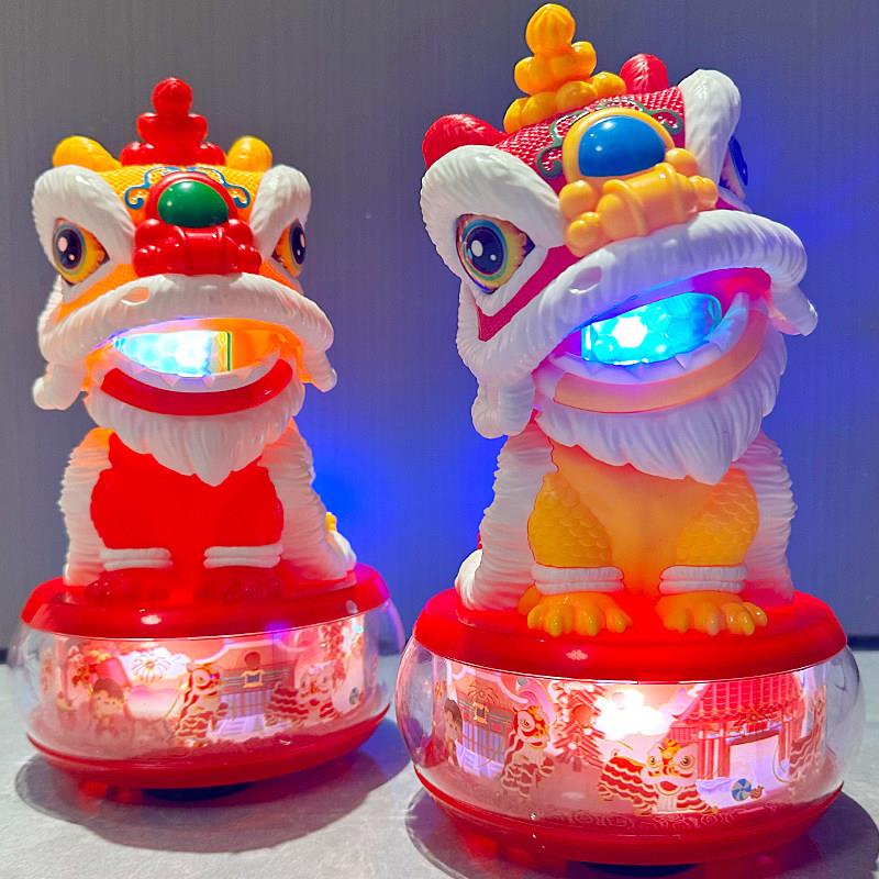 宝宝0到18个月国潮舞狮幼儿童2一6周3岁电动贺岁醒狮玩具新年礼物