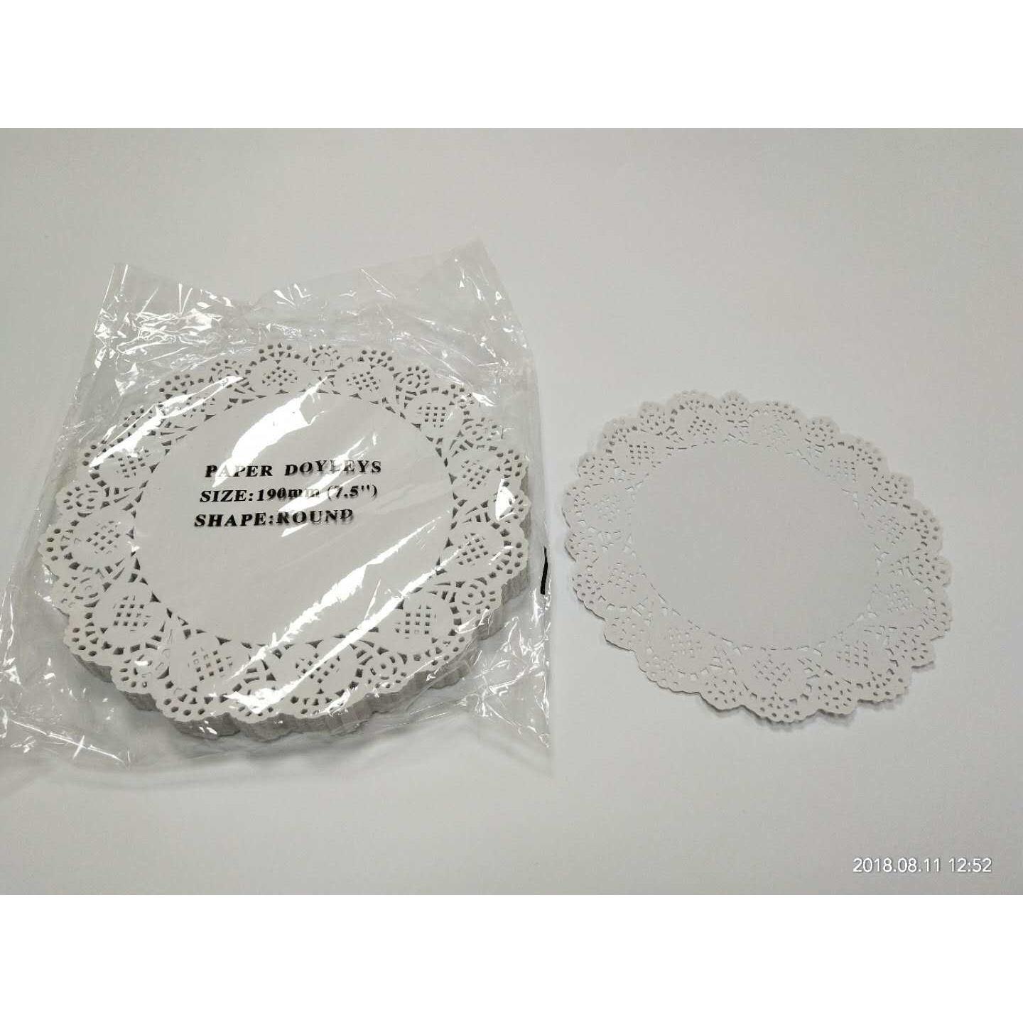 圆形花底纸椭圆形 花纸 吸油纸烘焙用纸 150张花垫纸蛋糕花边纸