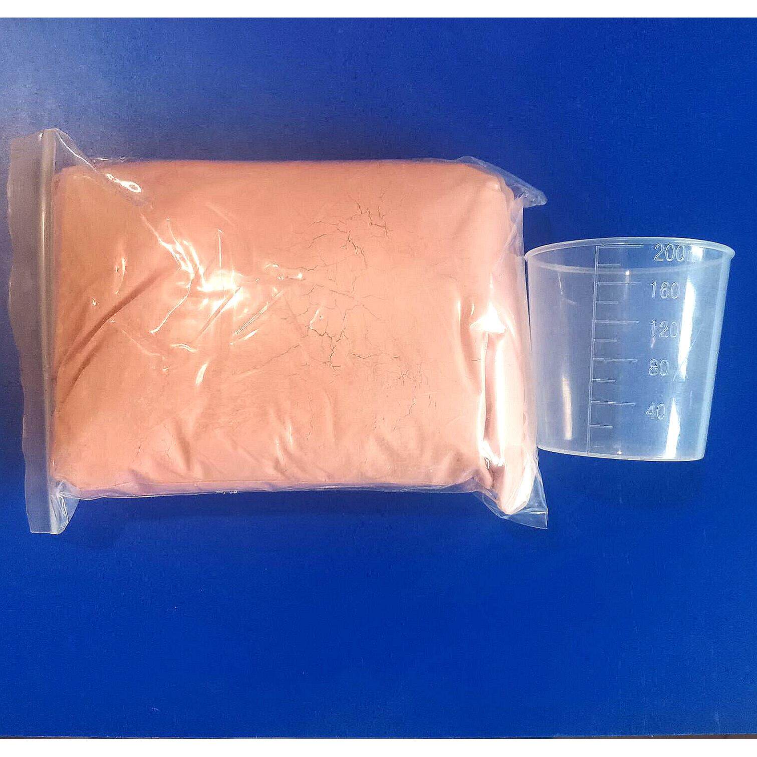 【1斤】2000目红色石膏粉小砖块模型红石膏粉昆虫巢穴专用石膏粉