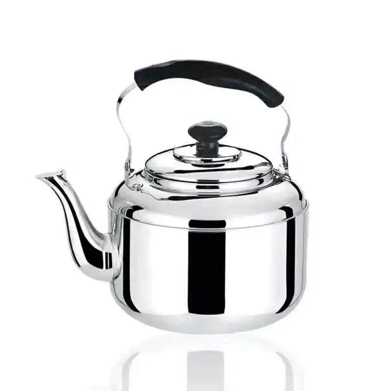 商用串串香火锅店专用加汤壶4L5L6L不锈钢大容量鸣音烧水壶电磁炉