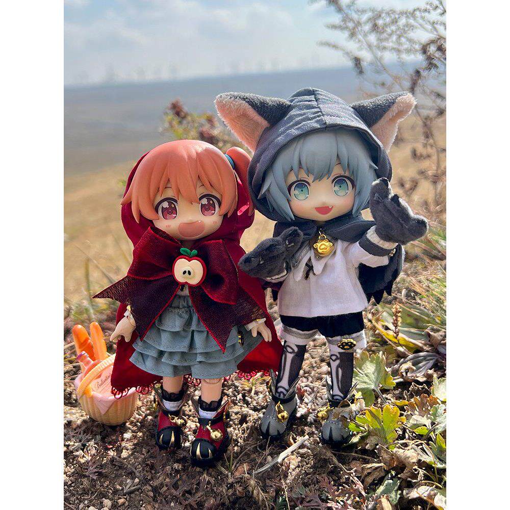 ob11mollyP9小红帽大灰狼斗篷套装外套娃娃衣服12分bjd GSC美结猪