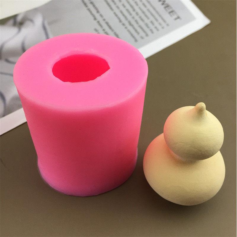 立体葫芦造型 香薰石膏滴胶硅胶模具DIY翻糖烘焙蛋糕巧克力工具模