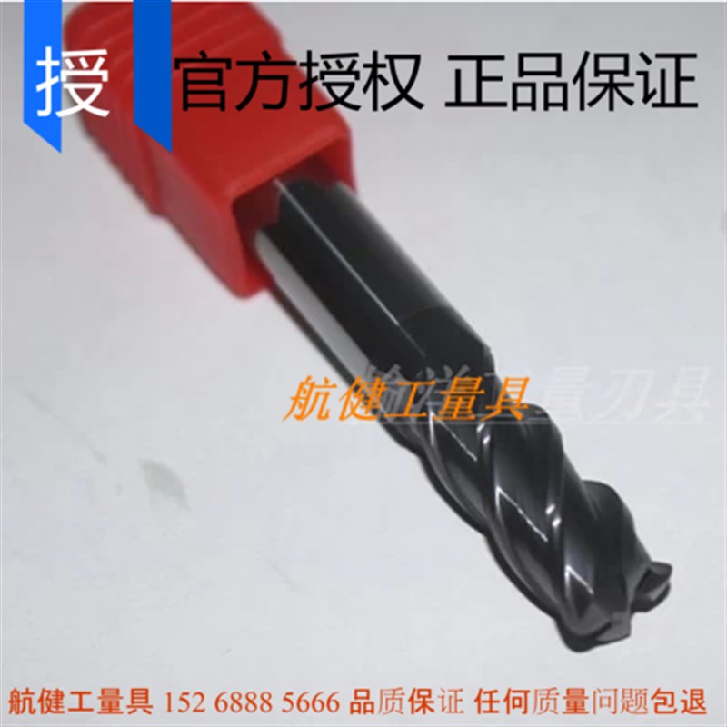 整体钨钢涂层 4刃圆鼻立铣刀(硬度65)6R1--12R2