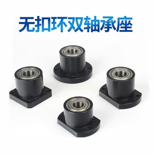 无扣环双轴承型圆法兰轴承座固定座BGRCB6002 BFR61带座轴承 6202