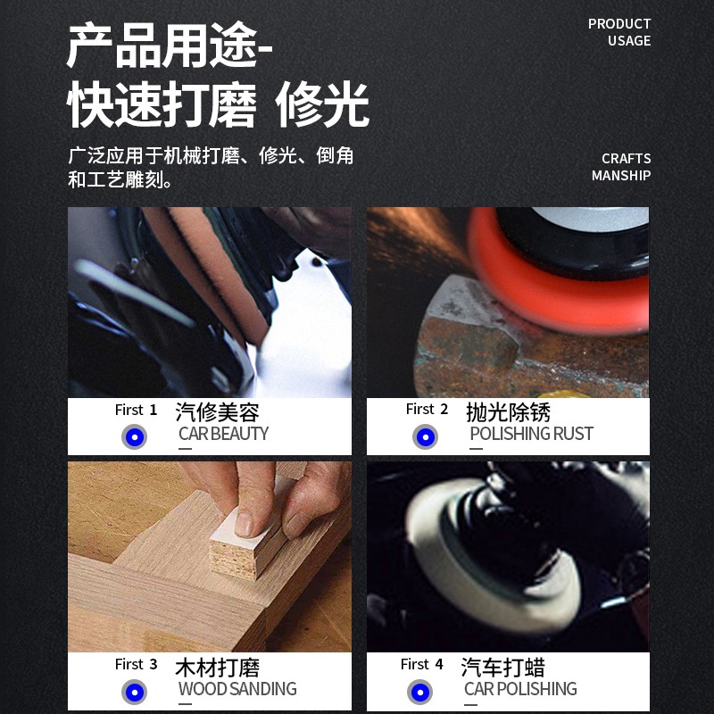 台湾圣耐尔进口气动打磨机工业级5寸气磨砂纸抛光干磨机腻子工具