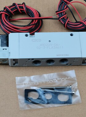 CKD电磁阀4RD229-06-G2-3-FLA34611喜开理双头线圈艾尔发原装配件