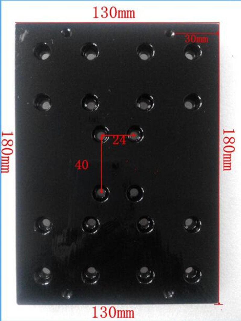 1605/1610/2005/2010组合铝制台面板工作滑台SBR丝杆导轨连接板