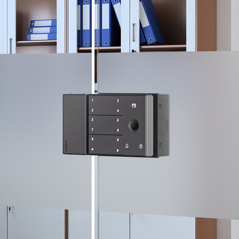 卡唛办公室玻璃门密码锁双开单门双门门锁已接入米家 app带考勤,基础建材,入户门智能锁,淘宝优惠券,粉丝福利购,淘宝优惠卷