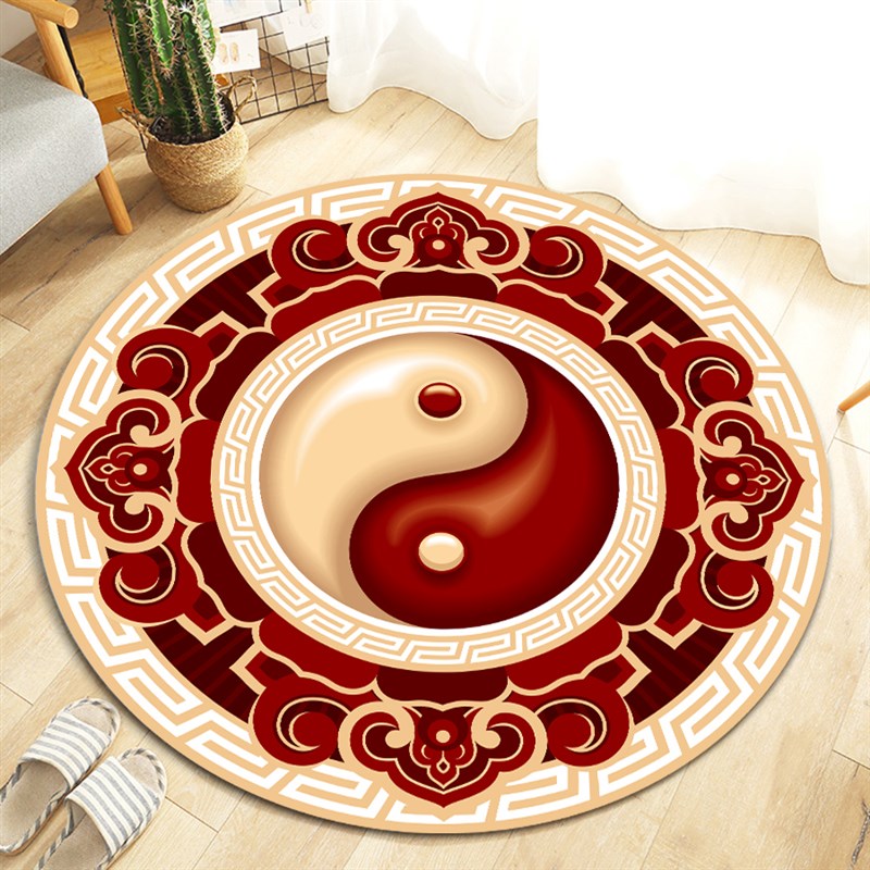 道家先天后天太极八卦图地毯地垫打坐垫加厚加密踏罡步斗罡毯定制