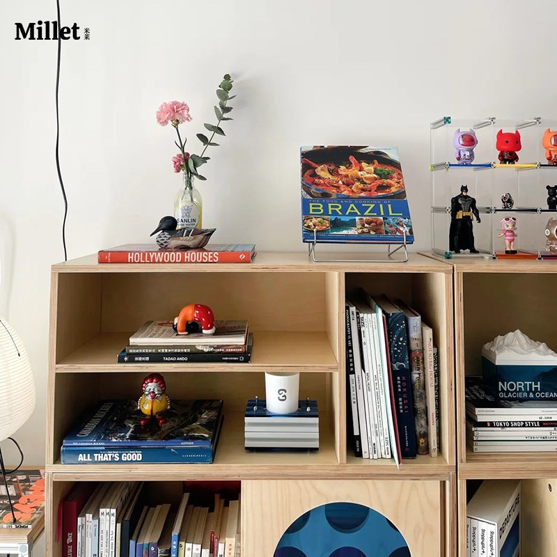 组合书柜家用客厅靠墙储物柜收纳柜子置物柜展示柜海洋板定制柜子