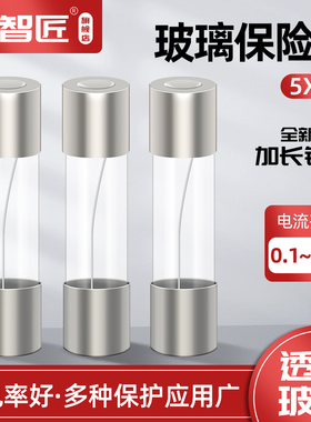 保险丝 5*20玻璃保险管熔断器250V 0.5A 1A 2A 3A 4A 5A 10A 15A