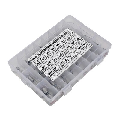 6.3V10V16V25V35V50V63V100V直插固态电解电容组合包10uF-4700uF