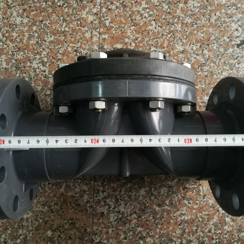 ABS材质V型隔膜阀V型气动隔膜阀水处理设备气动隔膜阀Y型隔膜阀