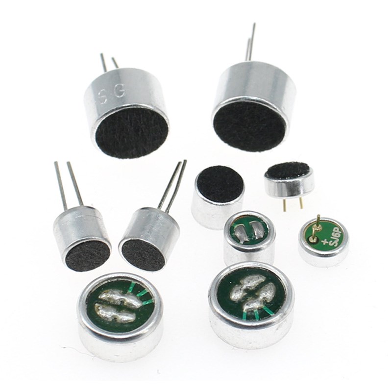 咪头6*5mm 7*9 6*2.2电容式驻极体话筒52DB拾音器带引脚无传声器