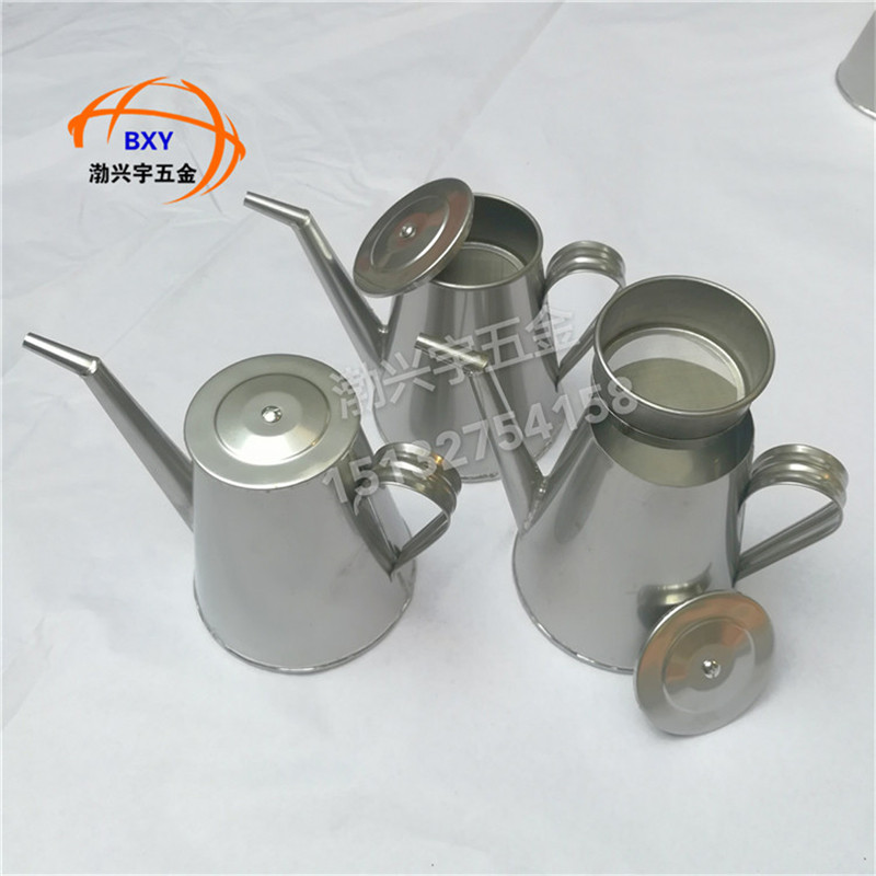 煤电单位用60-100目三级过滤不锈钢加油壶润滑油专用长嘴过滤油桶
